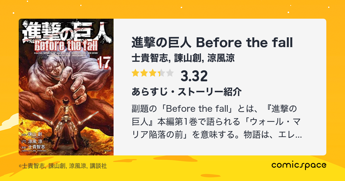 進撃の巨人 全巻 + Before the fall 51CnO+Wf8kL._SY200_QL15_.jpg