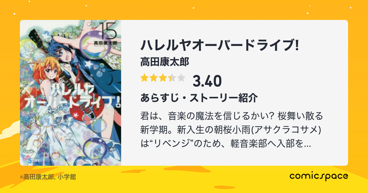 『ハレルヤオーバードライブ!』(高田康太郎)のあらすじ・感想・評価 comicspace コミックスペース